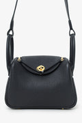Hermès 2023 Black Clemence Mini Lindy