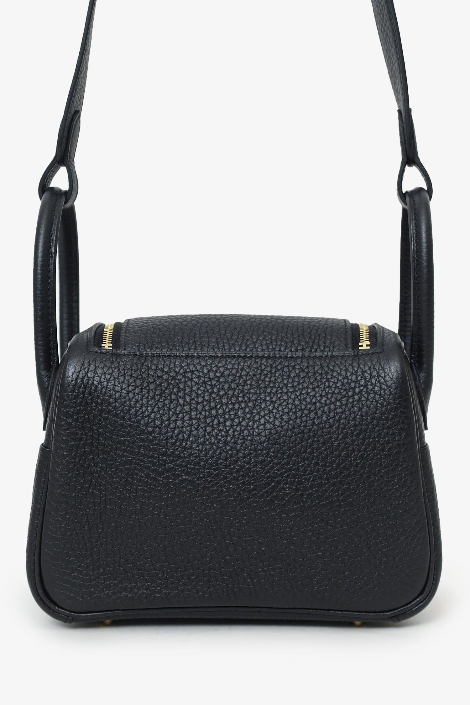 Hermès 2023 Black Clemence Mini Lindy
