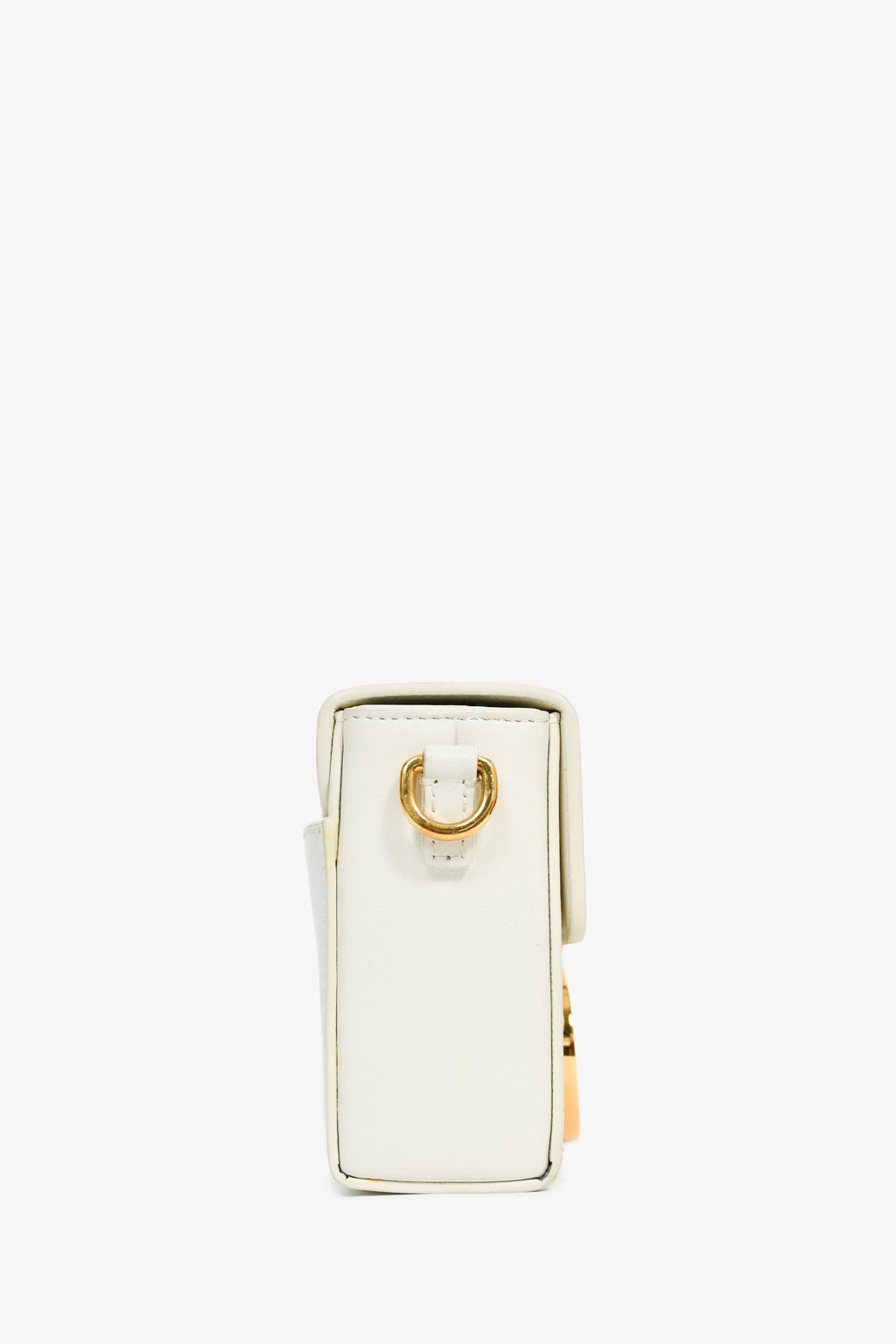Christian Dior White Leather '30 Montaigne Box' Crossbody