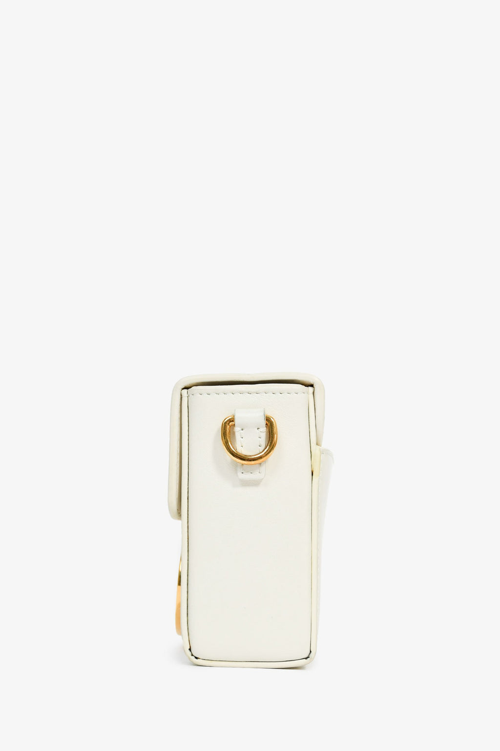 Christian Dior White Leather '30 Montaigne Box' Crossbody