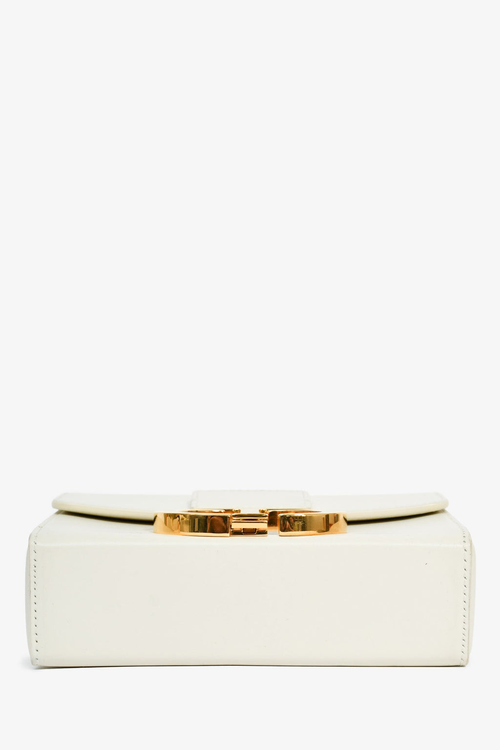 Christian Dior White Leather '30 Montaigne Box' Crossbody