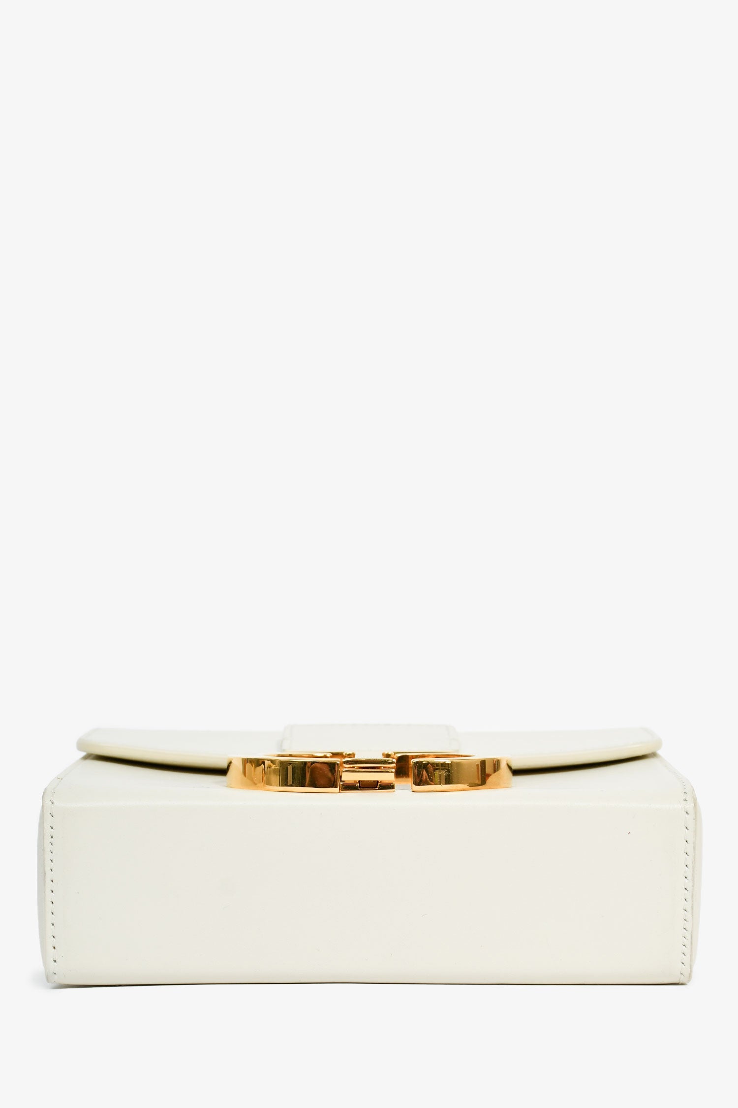 Christian Dior White Leather '30 Montaigne Box' Crossbody