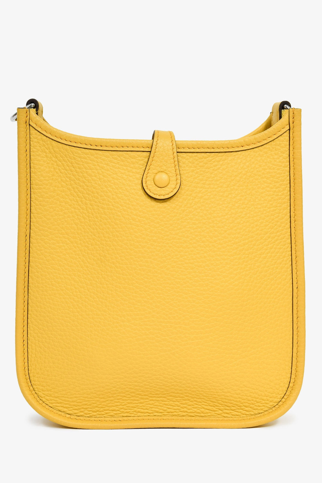 Hermès 2024 Yellow Clemence Leather TPM Evelyne Crossbody