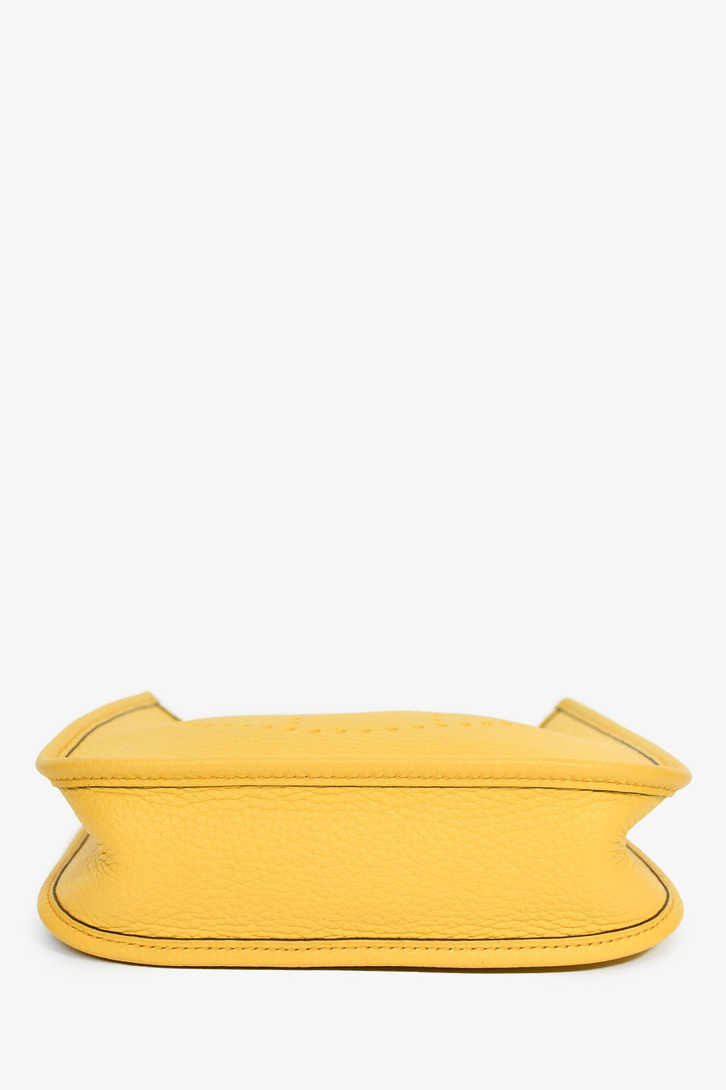 Hermès 2024 Yellow Clemence Leather TPM Evelyne Crossbody