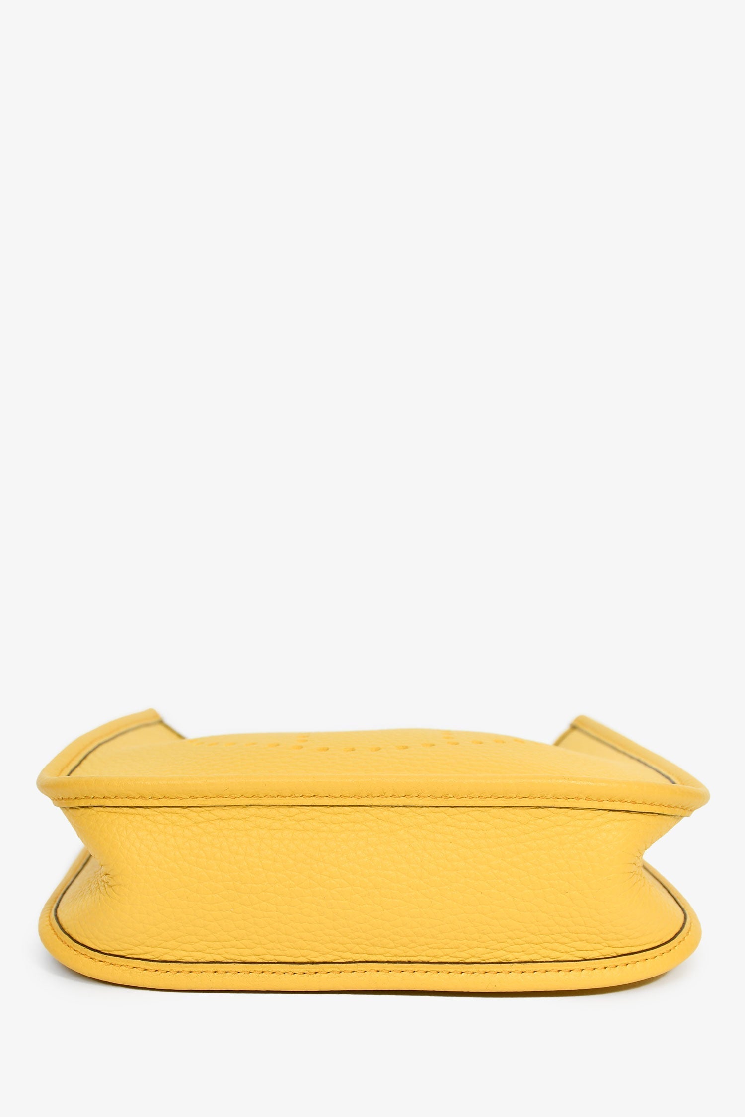 Hermès 2024 Yellow Clemence Leather TPM Evelyne Crossbody