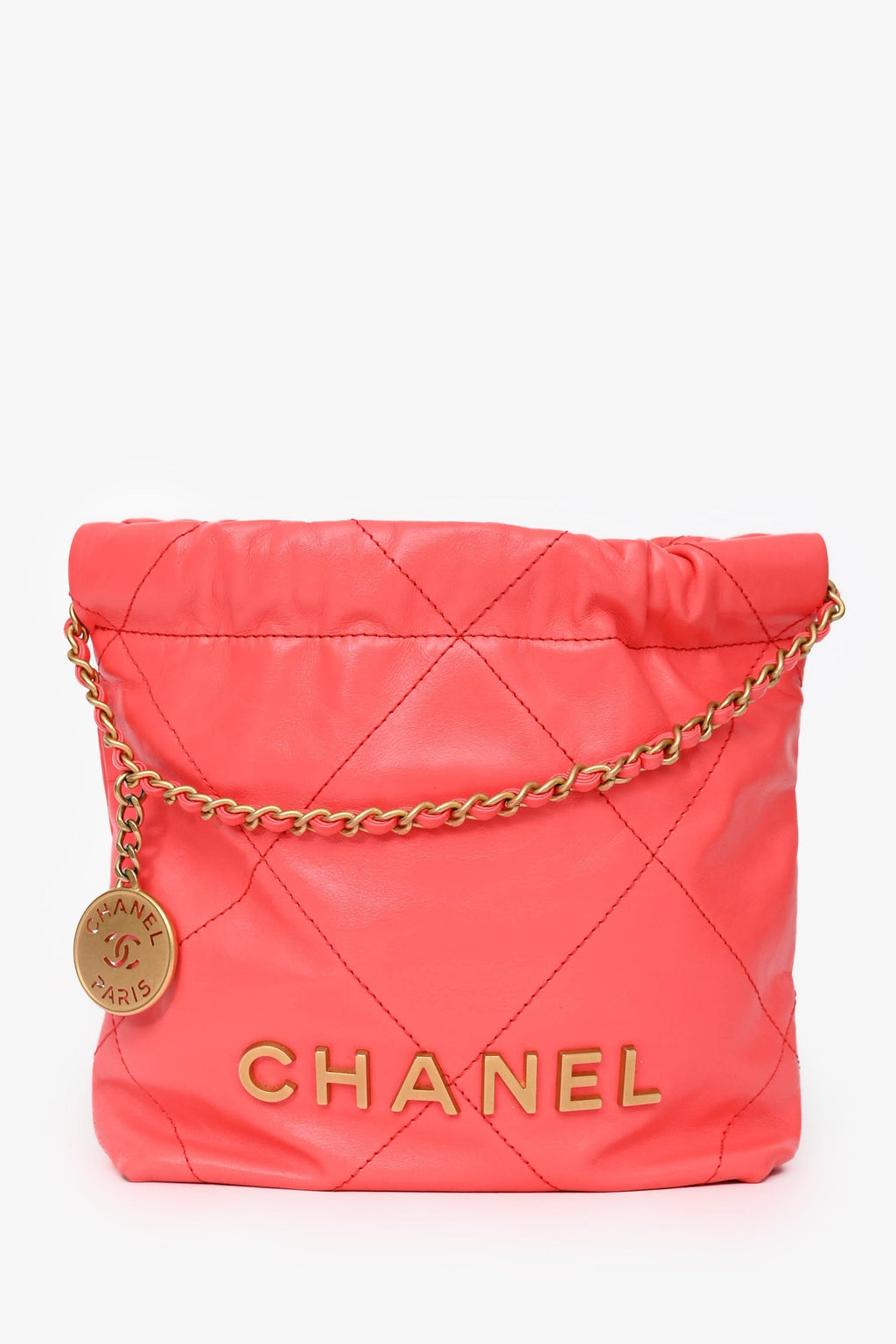 Pre-Loved Chanel™ Pink Mini 22 Hobo