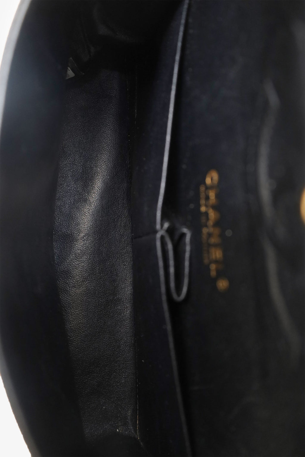 Pre-Loved Chanel™ 2011 Black Caviar Leather Medium Double Flap With Gold-Tone Hardware
