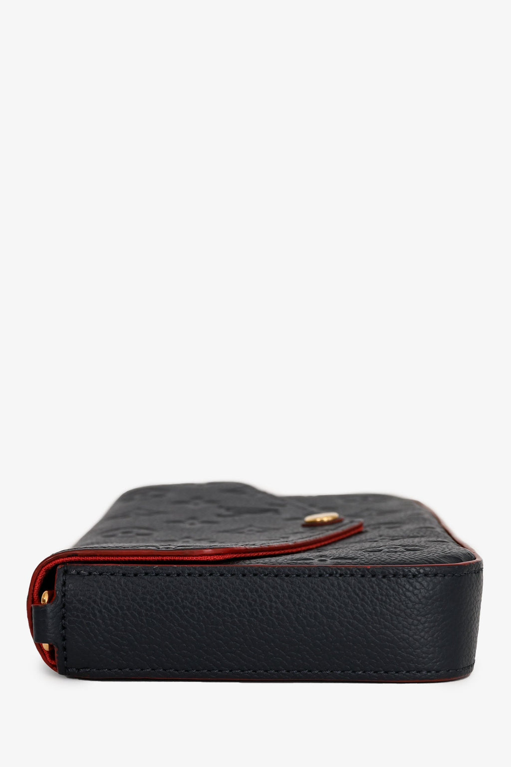 Louis Vuitton 2018 Navy Leather Empriente Monogram Félicie Crossbody with CJ Initials