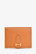 Hermès Brown Epsom Leather 'Bearn' Wallet