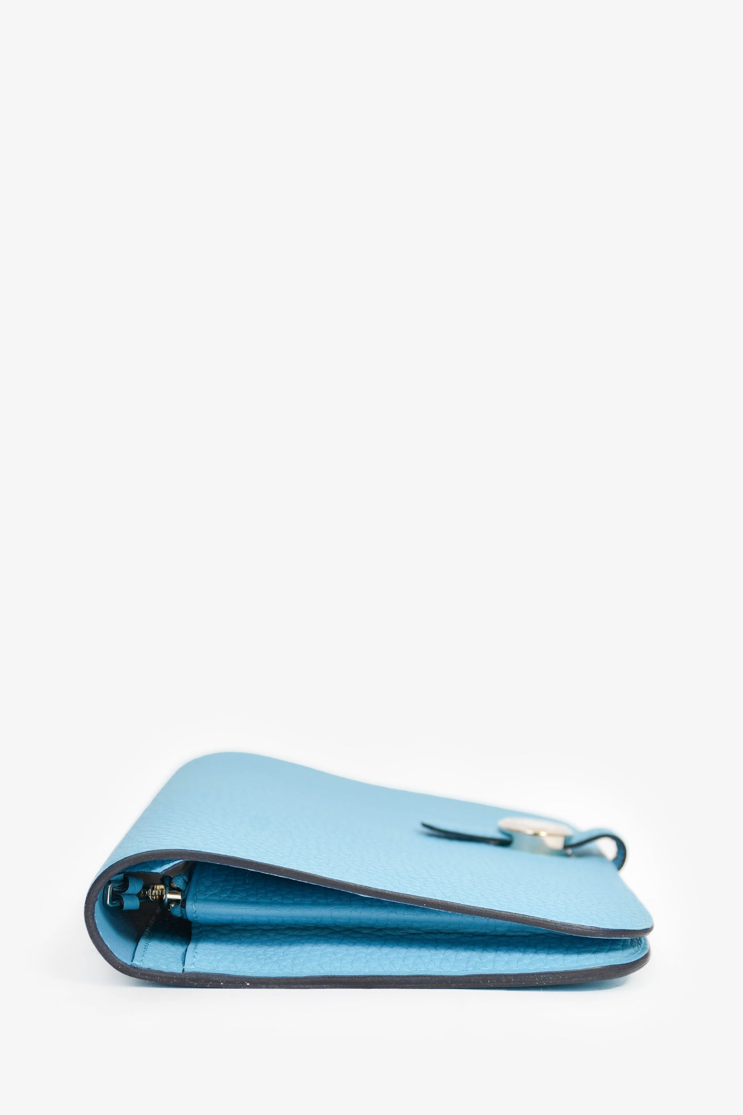 Hermès 2019 Blue Leather 'Dogon' Long Wallet