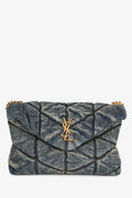 Saint Laurent 2020 Blue Denim Small LouLou Flap Bag