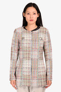 Pre-Loved Chanel™ 2017 Multicolour Tweed 'Cuba Lesage' Jacket Size 40