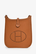 Hermès 2023 Gold Togo Leather Mini Evelyne TPM 16 Crossbody