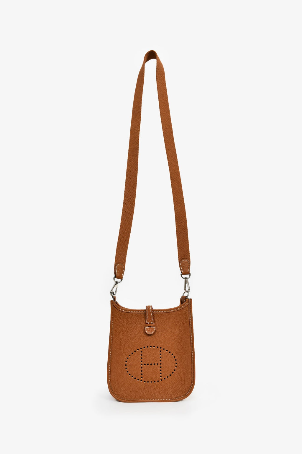Hermès 2023 Gold Togo Leather Mini Evelyne TPM 16 Crossbody