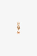 Hermès 18K Rose Gold Small Mode 'Chain d'ancre Enchainee' Ring Size 5