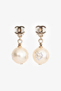 Pre-Loved Chanel™ Faux Pearl Heart Bead Earrings