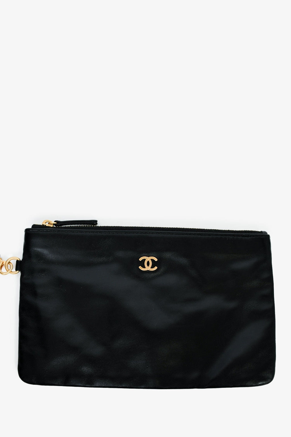Pre-Loved Chanel™ 2022+ Black Leather Large 22 Hobo Shoulder Bag with Pouch
