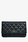 Pre-Loved Chanel™ 2019 Black Caviar Classic Wallet On Chain