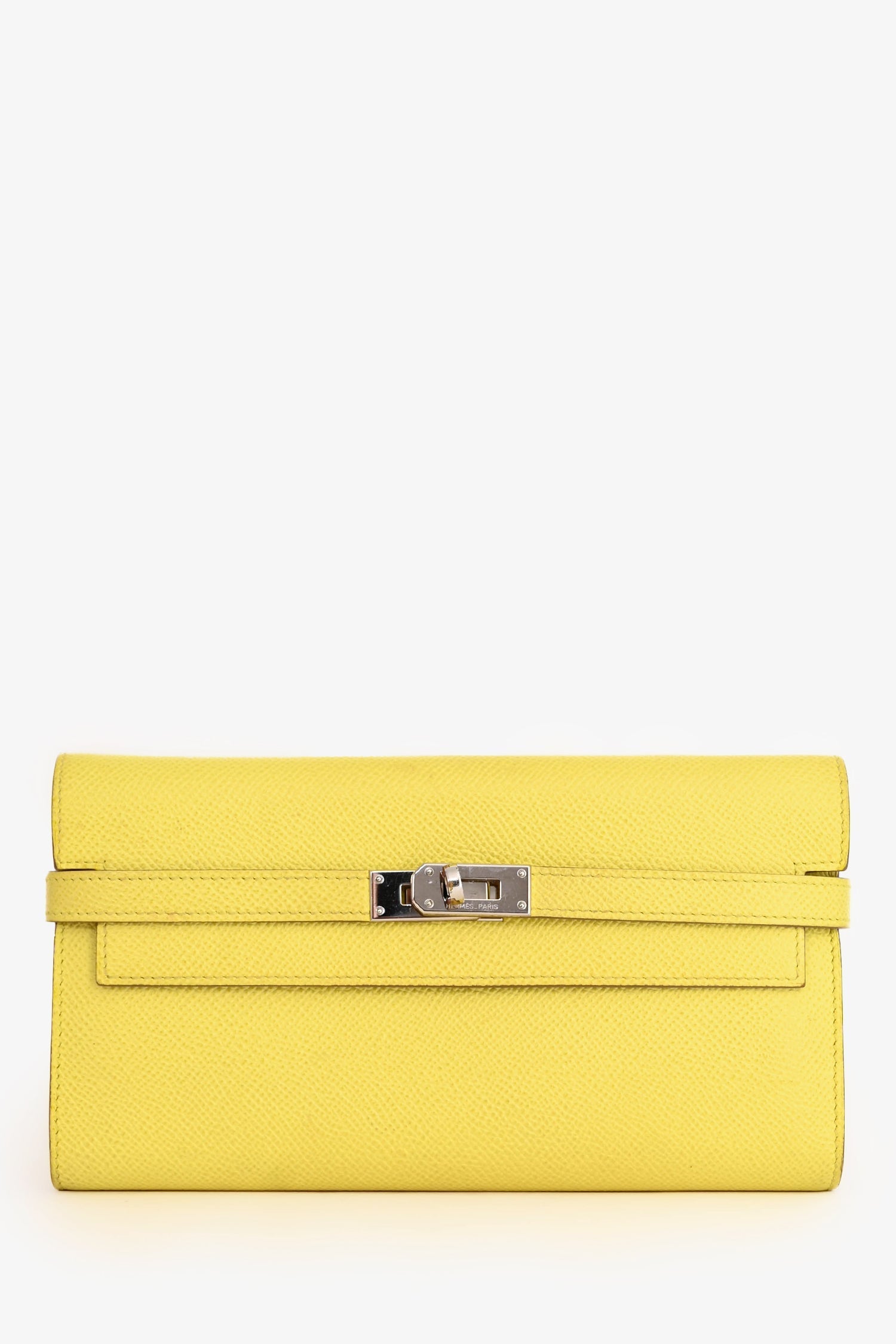 Hermès 2013 Yellow Epsom Kelly Wallet