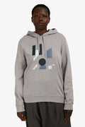 Hermès Grey Cotton Embroidered Hoodie Size L