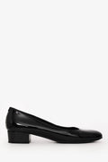 Pre-Loved Chanel™ Black Patent Leather Heeled Ballet Flats Size 40