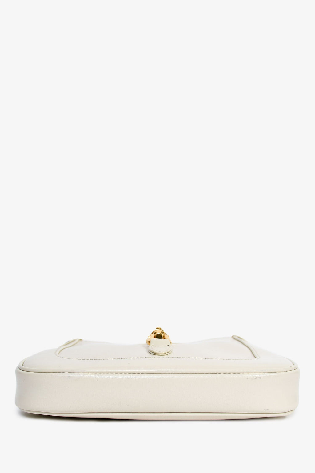 Gucci Cream Leather Jackie 1961 Mini Horsebit Bag