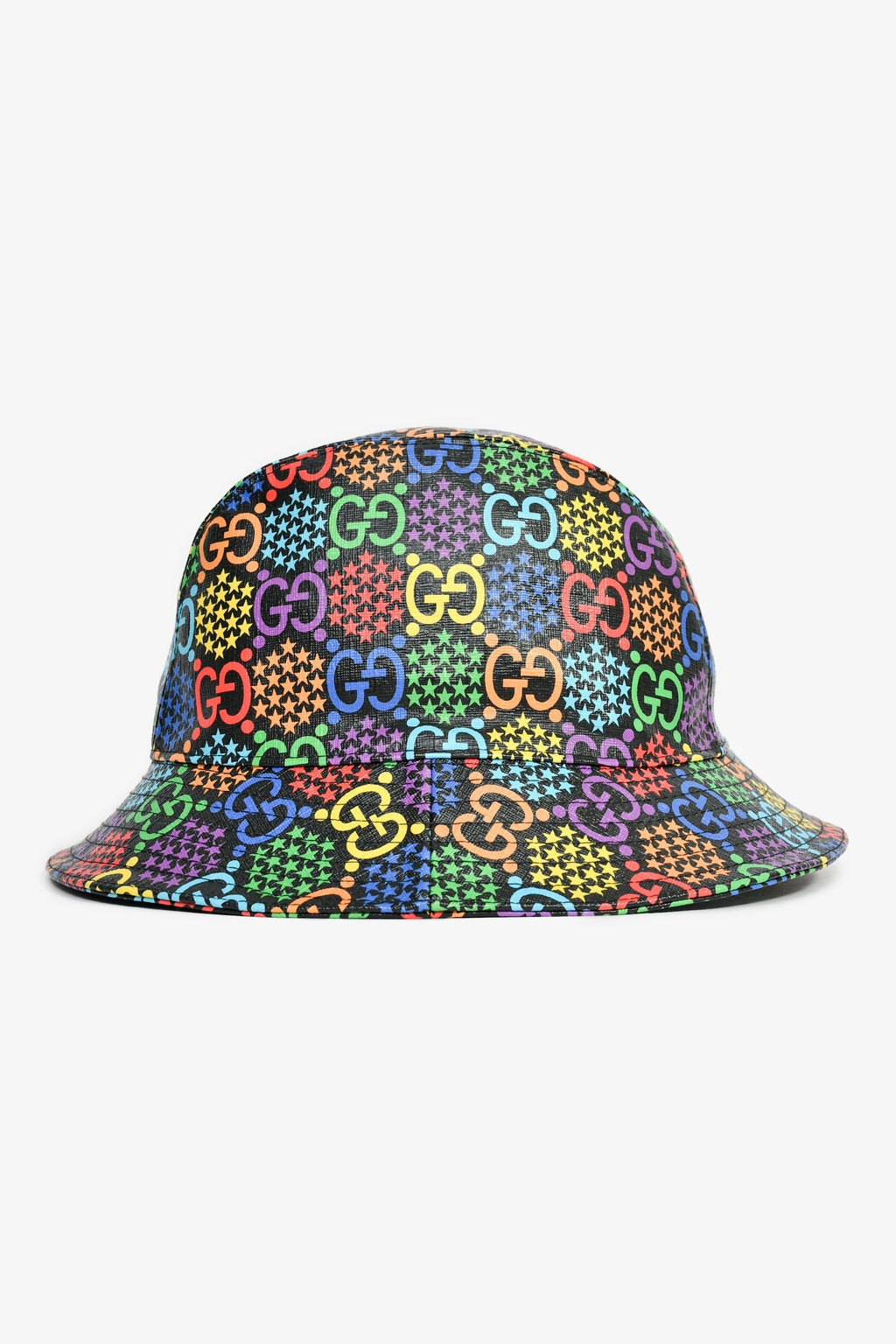 Gucci Black/Multicolour GG Bucket Hat Size L