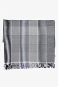 Hermès Blue/White Woven Knit Cashmere Blanket 200
