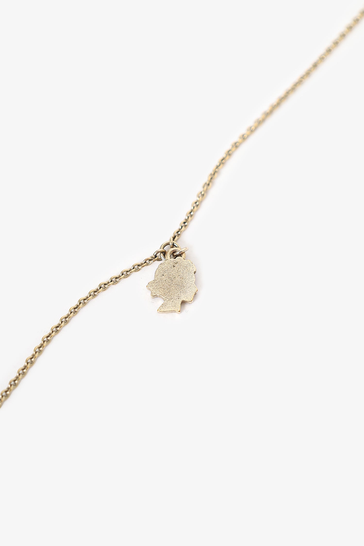 Pre-Loved Chanel™ Black Plastic Coco Chanel Pearl Tag Necklace