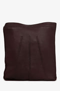 Hermès Burgundy Leather Toudou Shoulder Bag
