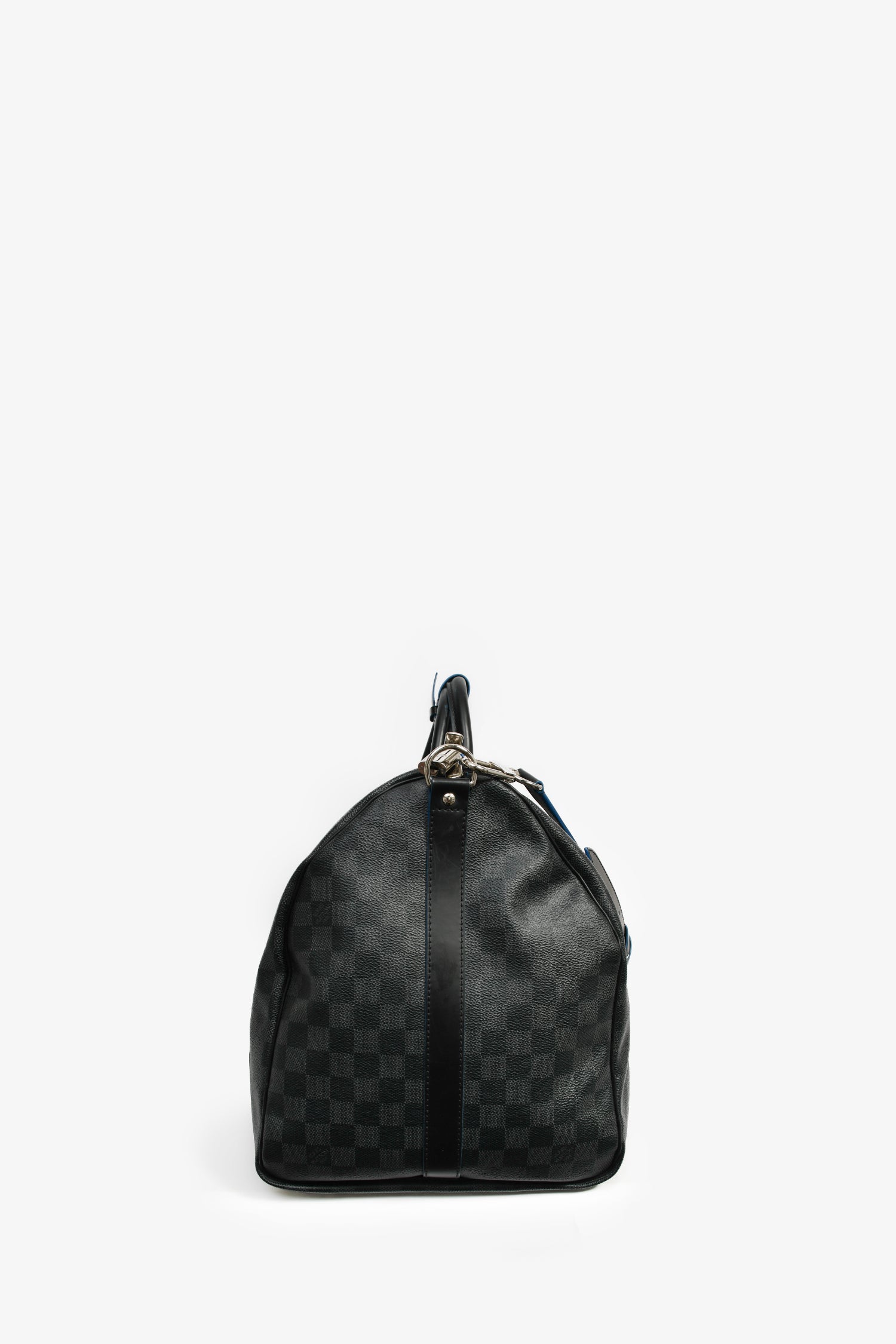 Louis Vuitton Graphite Damier Blue Lined Keepall 55