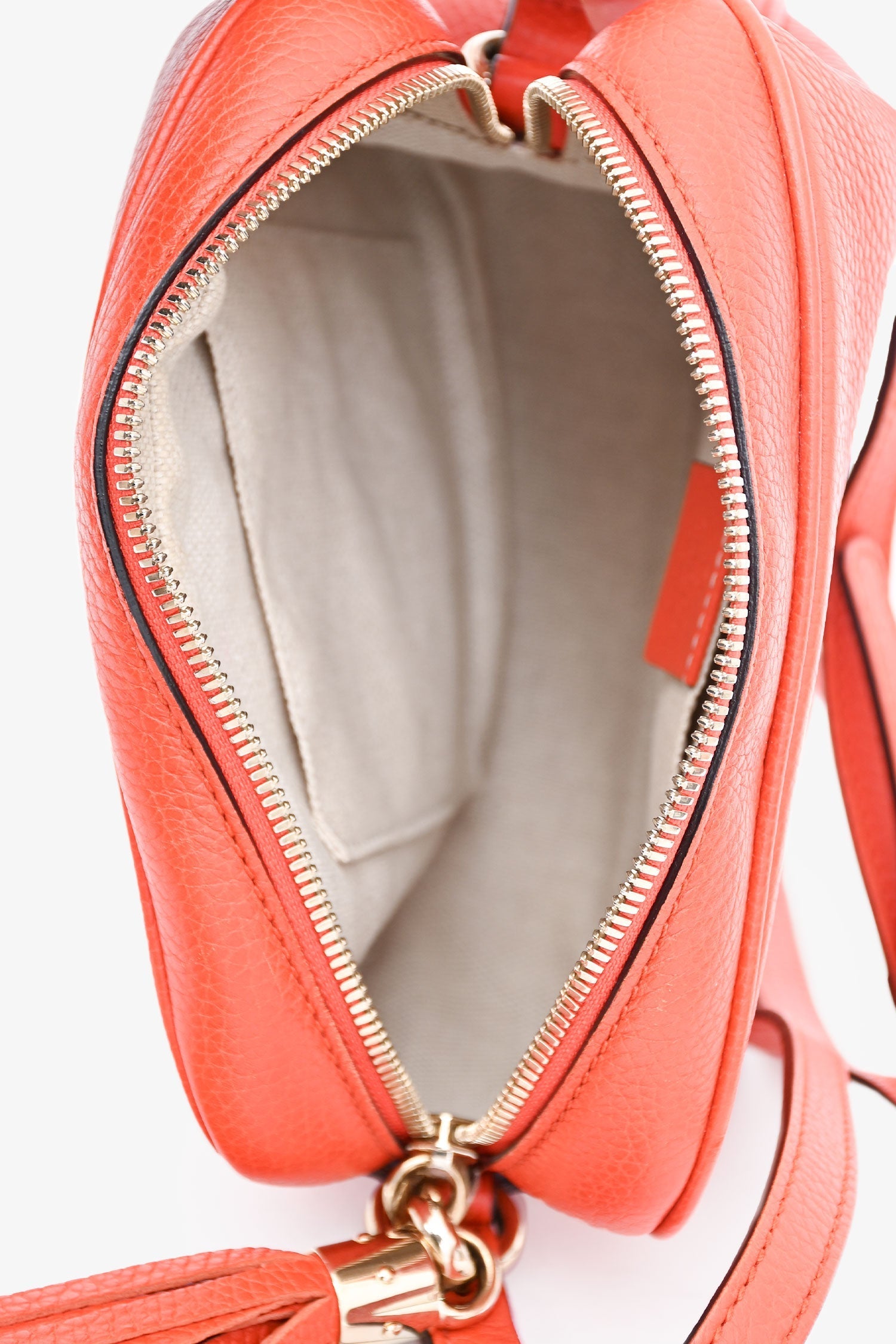 Gucci Orange Leather Soho Disco Crossbody