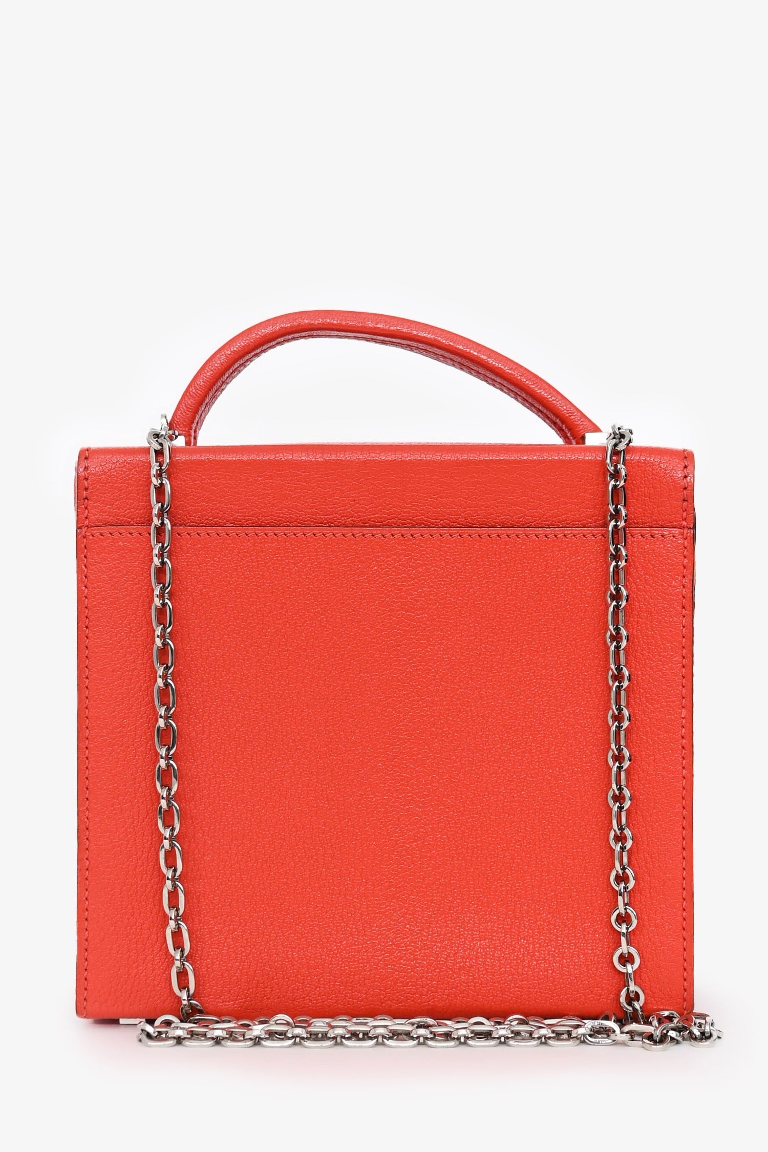 Hermès 2018 Red Mysore Leather Cinhetic Box Top Handle