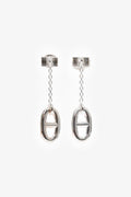 Hermès Sterling Silver 'Farandole' Drop Medium Earrings