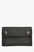 Hermès 2023 Black Epsom Leather 'Hermèsnap' Wallet