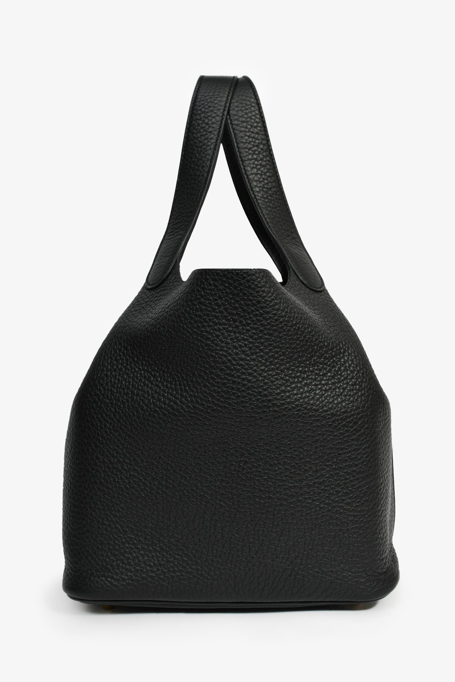 Hermès 2021 Black Clemence Leather Picotin 22