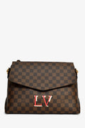 Louis Vuitton Brown Beaubourg MM Logo Crossbody Bag