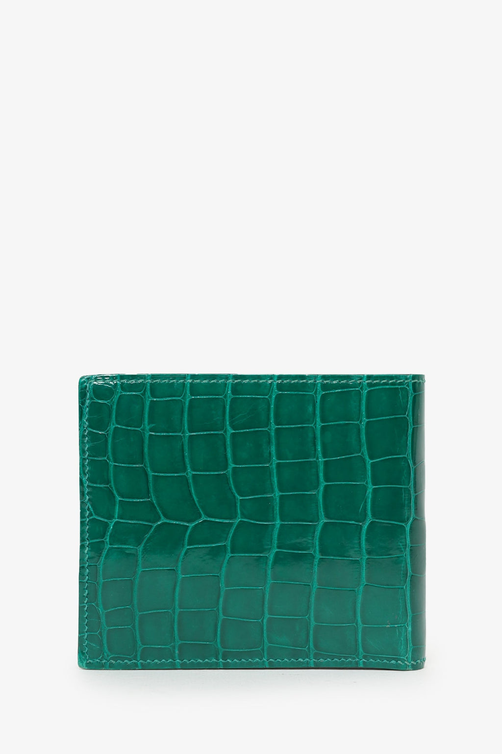 Hermès 2019 Green Alligator MC2 Copernic Bifold Wallet