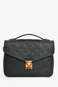 Louis Vuitton Black Monogram Leather Pochette Metis Handbag