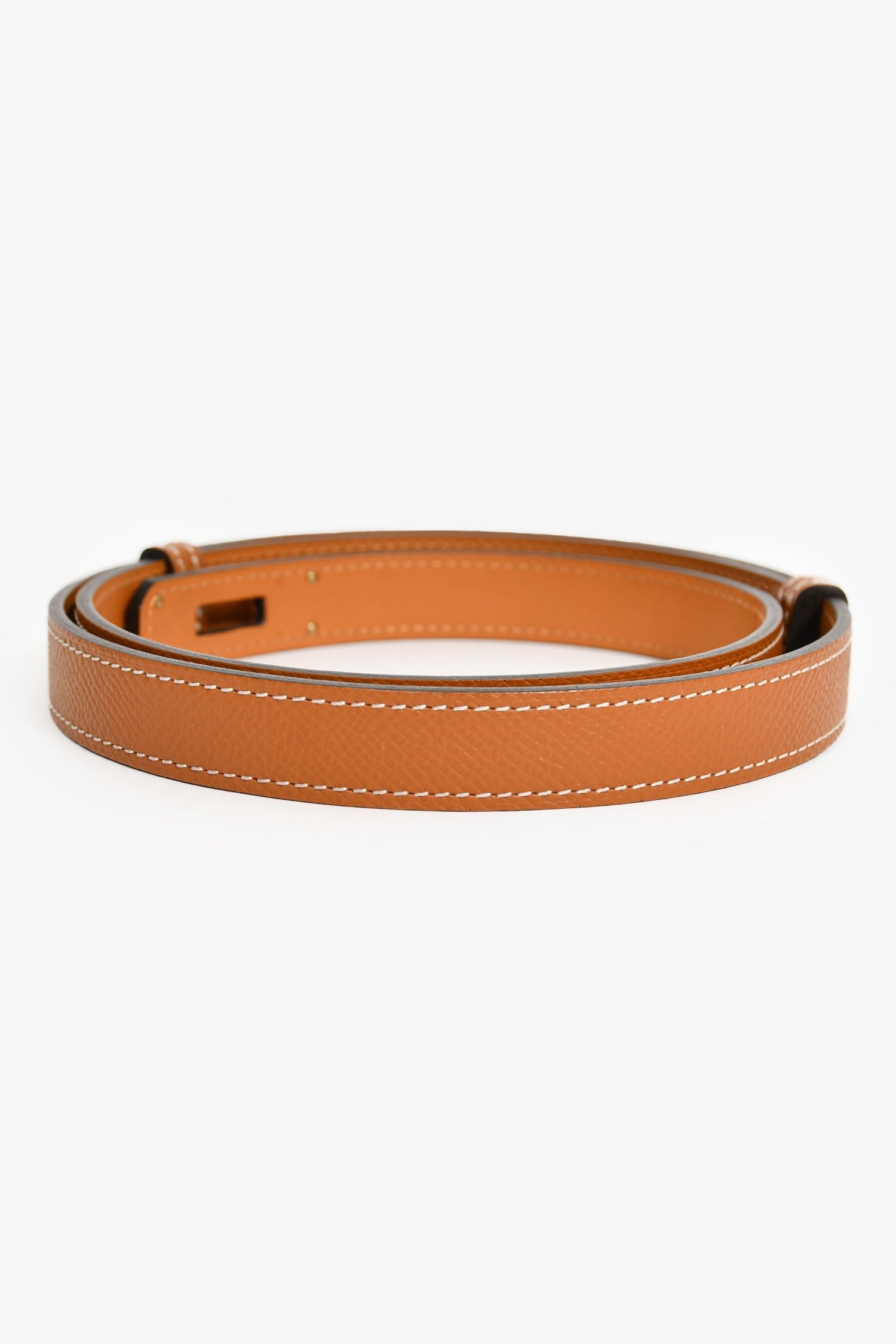 Hermès 2016 Gold Epsom Leather Kelly 18 Belt