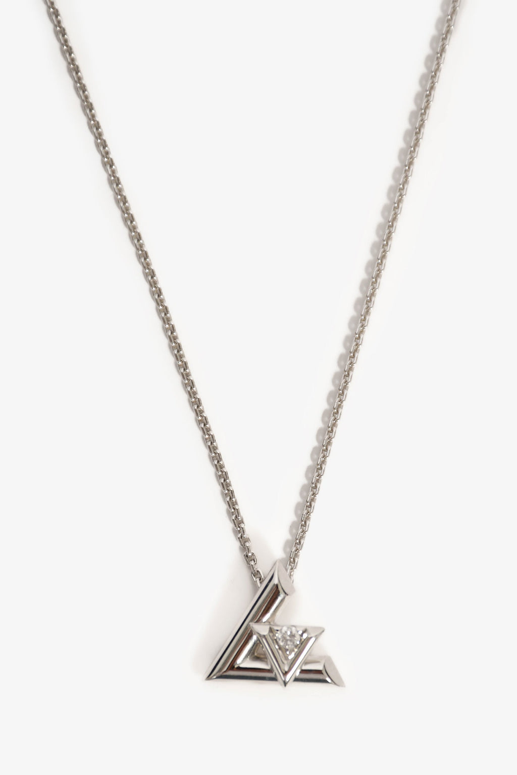 Louis Vuitton 18k White Gold/Diamond 'Volt One' Necklace