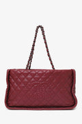 Pre-Loved Chanel™ 2011-12 Burgundy Quilted Leather CC Chain Tote