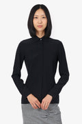 Gucci Black Silk Button Down Blouse Size 38