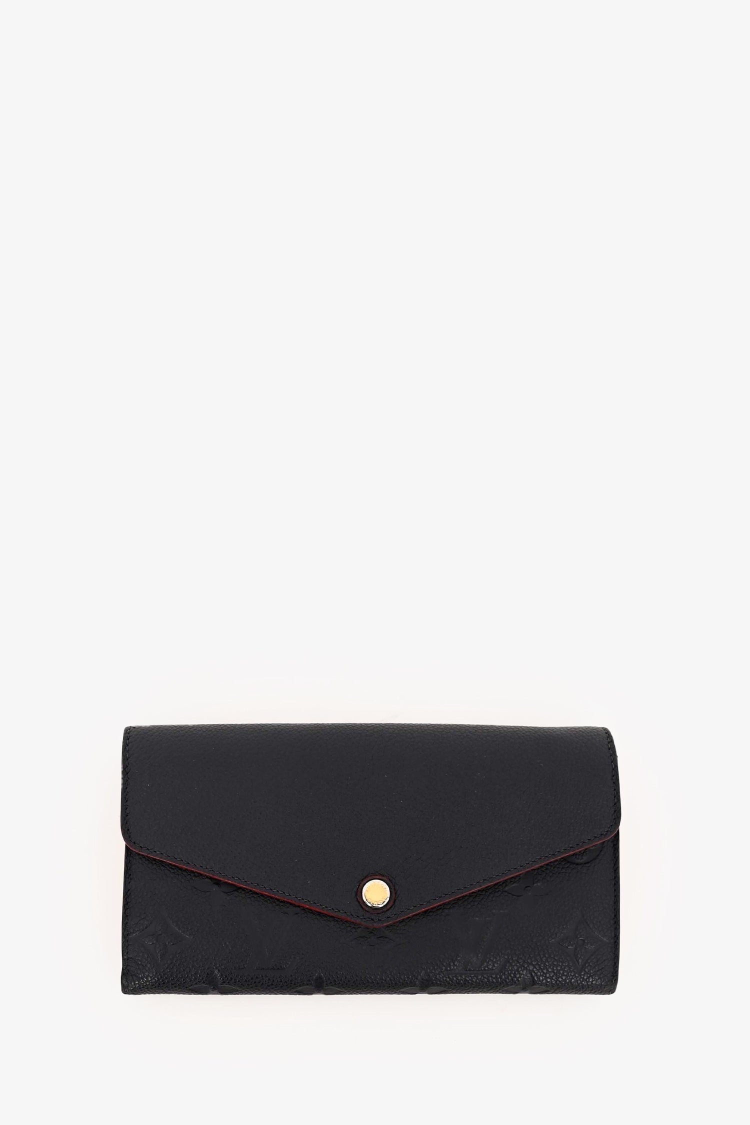 Louis Vuitton 2016 Navy Empreinte Sarah Wallet