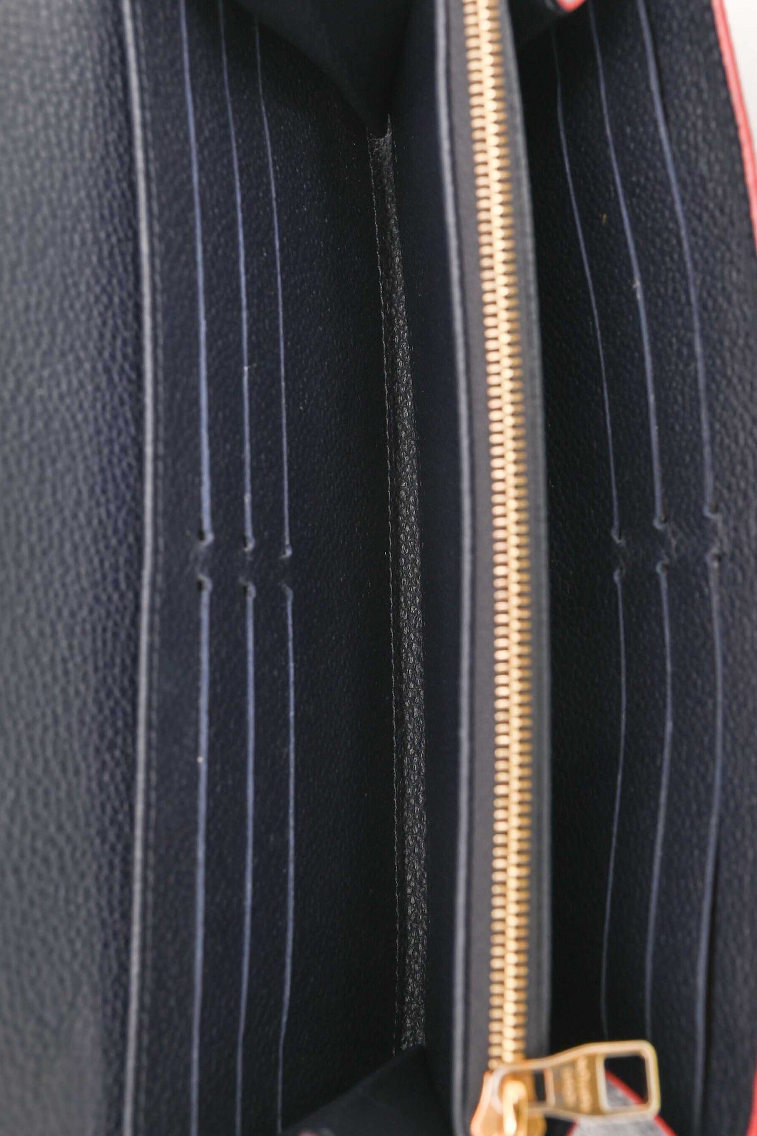Louis Vuitton 2016 Navy Empreinte Sarah Wallet