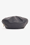 Hermès Navy Leather Beret Size 58