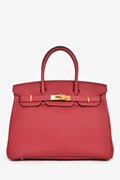 Hermès 2016 Rouge Clemence Leather Birkin 30 GHW