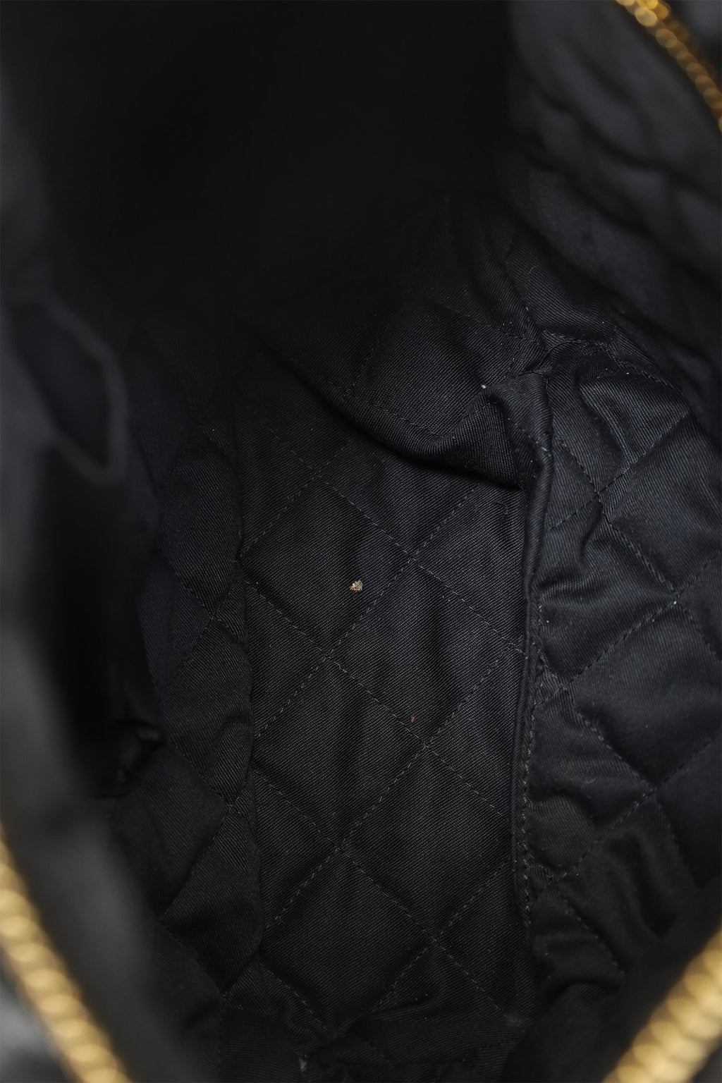 Moncler Black Leather Quilted Backpack