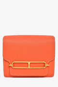 Hermès Orange Evercolour Leather 'Sac Roulis' 23 Crossbody