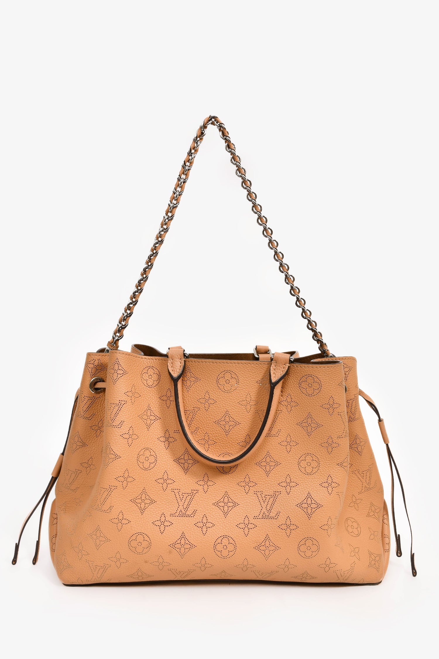 Louis Vuitton Camel Mahina Leather 'Bella' 3-Way Tote